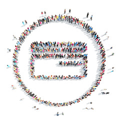 people in the shape of a credit card.