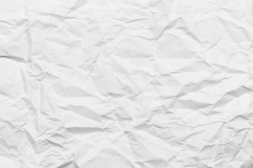 Wrinkled paper white background texture
