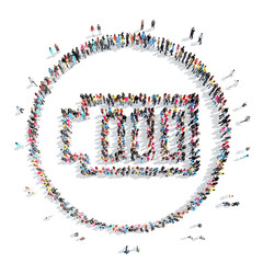 people in the shape of an accumulator charge.