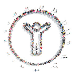 people in the shape of a man.