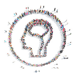 people in the shape of a man.