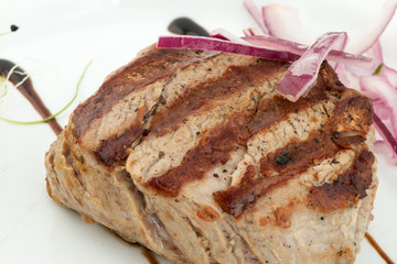 Delicious grilled steak