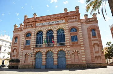 Foto auf Acrylglas Theater Gran Teatro Falla, Karneval von Cádiz, Andalusien, Spanien
