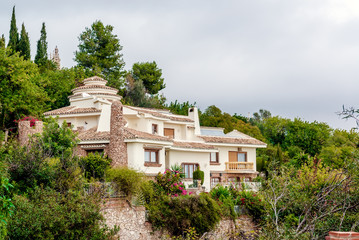 Fototapeta na wymiar Charming hillside house. Province of Malaga, Costa del Sol. Spain