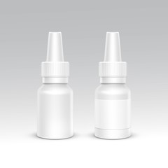 Spray Bottle White Plastic Packaging Container Set