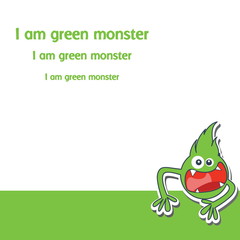 Cartoon monster