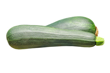 Raw zucchini vegetable.Isolated.