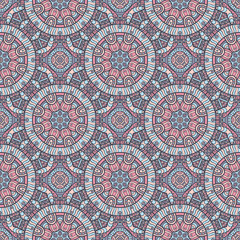 Ethnic floral seamless pattern