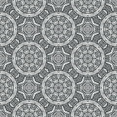 Ethnic floral seamless pattern