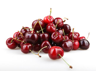 Cherry isolated on white background