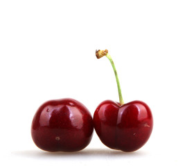 Cherry isolated on white background