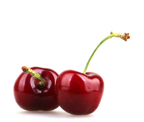 Cherry isolated on white background
