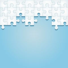 Puzzle frame background. Vector illustration