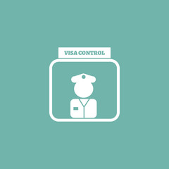 Passport control icon