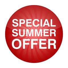 Special Summer Offer Red Button