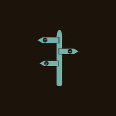 Signpost icon