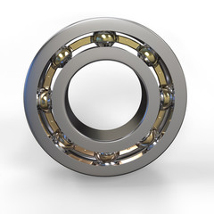 Naklejka premium 3d metal ball bearing