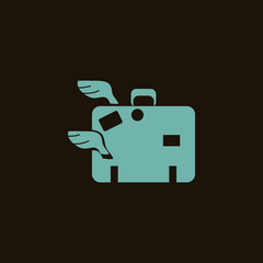Travel bag icon