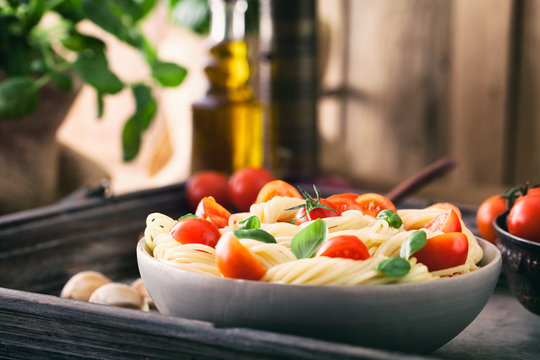 Pasta with olive oil