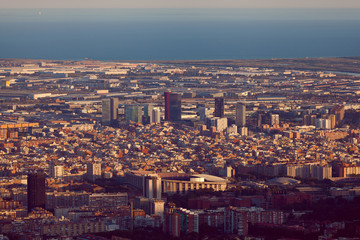 Fototapeta premium Panorama Barcelona
