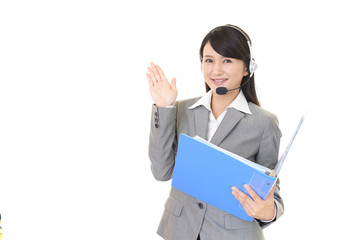 笑顔のオペレーター