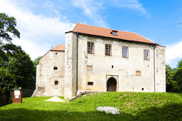 Fototapeta na wymiar stronghold of Cuknstejn, Czech Republic
