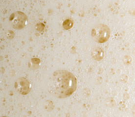 coffee foam. close-up