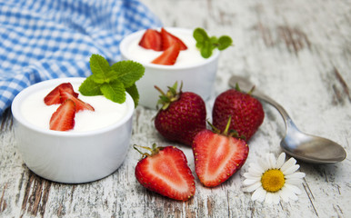 Strawberry yogurt