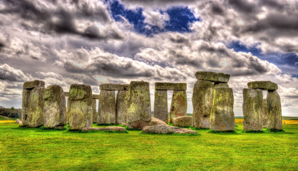 Stonehenge, a prehistoric monument in Wiltshire, England