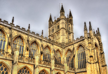 Fototapeta na wymiar The Abbey Church of Saint Peter and Saint Paul in Bath - England