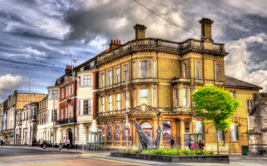 Obraz premium Street in the city centre of Southampton - England