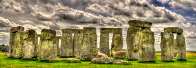 Stonehenge, a prehistoric monument in Wiltshire, England