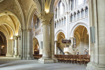 The Cathedral of Notre Dame of Lausanne hall interior