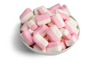 marshmallows in a white bowl