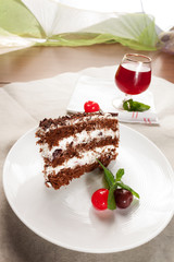 Fetta di torta foresta nera