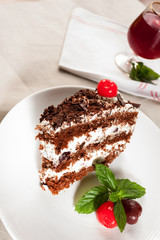 Fetta di torta foresta nera