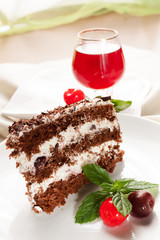 Fetta di torta foresta nera