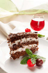 Fetta di torta foresta nera