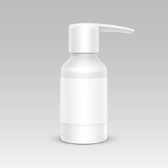 Spray Bottle White Plastic Packaging Container Set