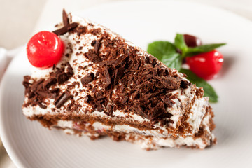 Fetta di torta foresta nera