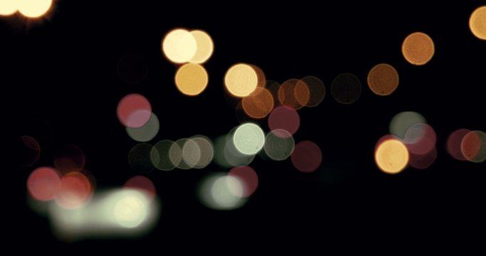 Blurred night city lights