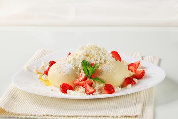 Strawberry dumplings