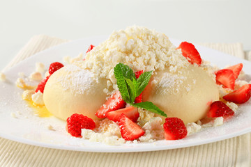 Strawberry dumplings