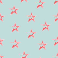 Fototapeta na wymiar Seamless pattern with stars
