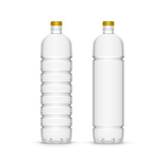 Vector Plastic Sunflower Olive Oil Blank Bottle