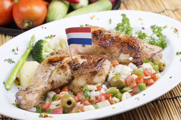 Grilled chicken steak