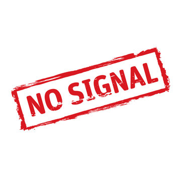 recommend clip art: Red vector grunge stamp No Signal