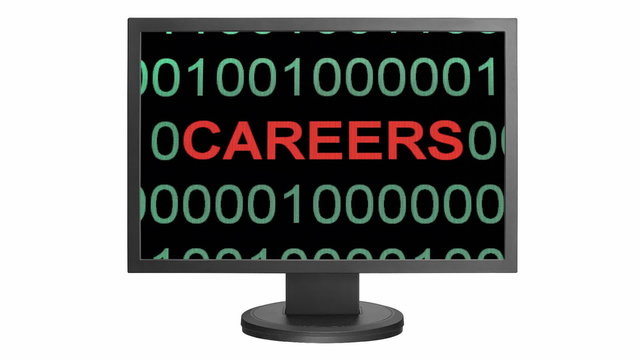 Career on monitor 