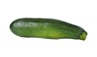 Whole Fresh Zucchini isolated on white background