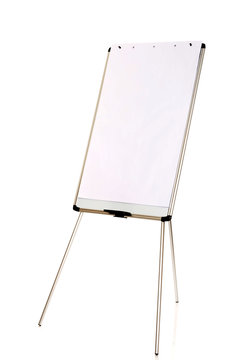 Flip chart standing on the floor